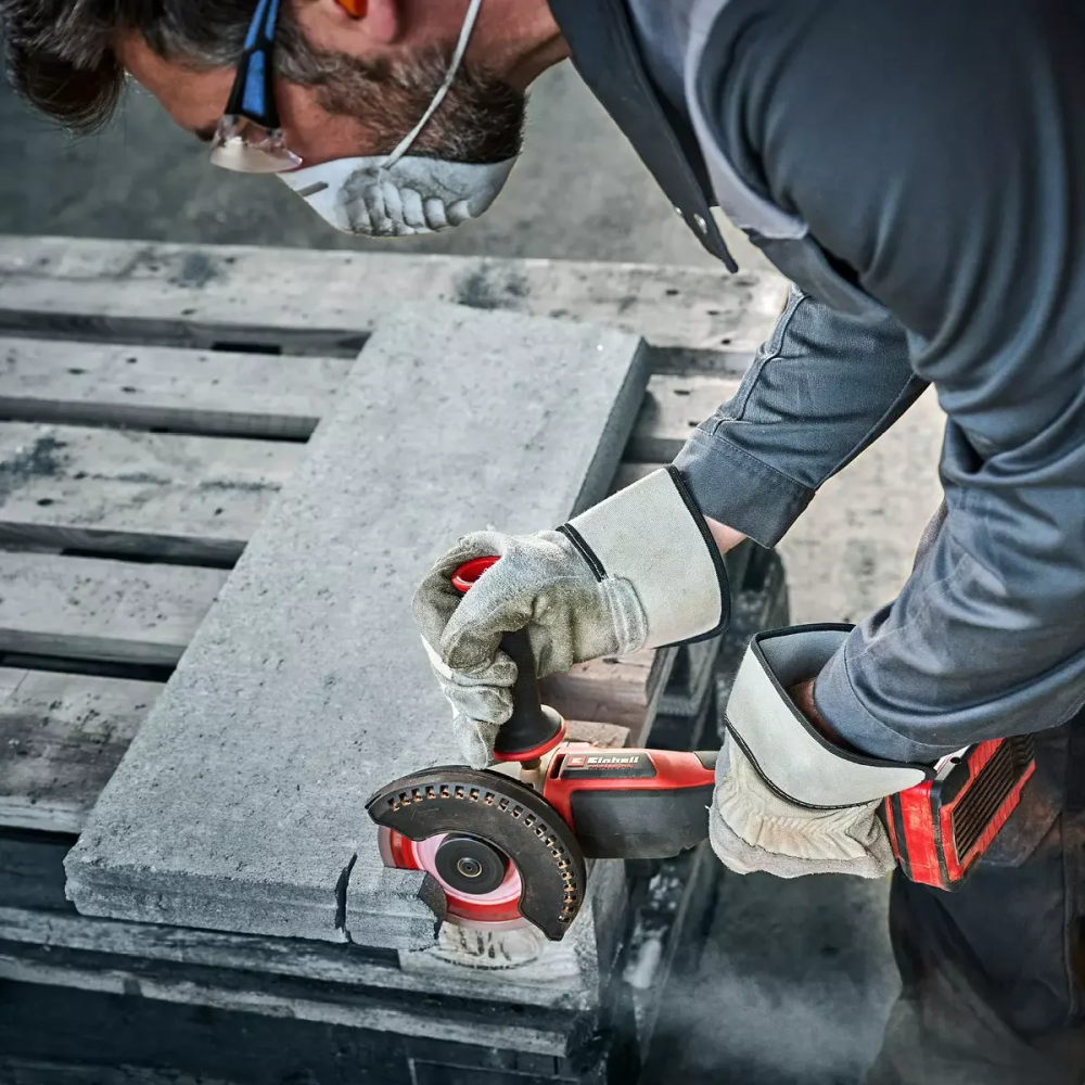 Einhell aku ugaona kutna brusilica Power X- Change AXXIO 18/125 Q – Solo slika 2