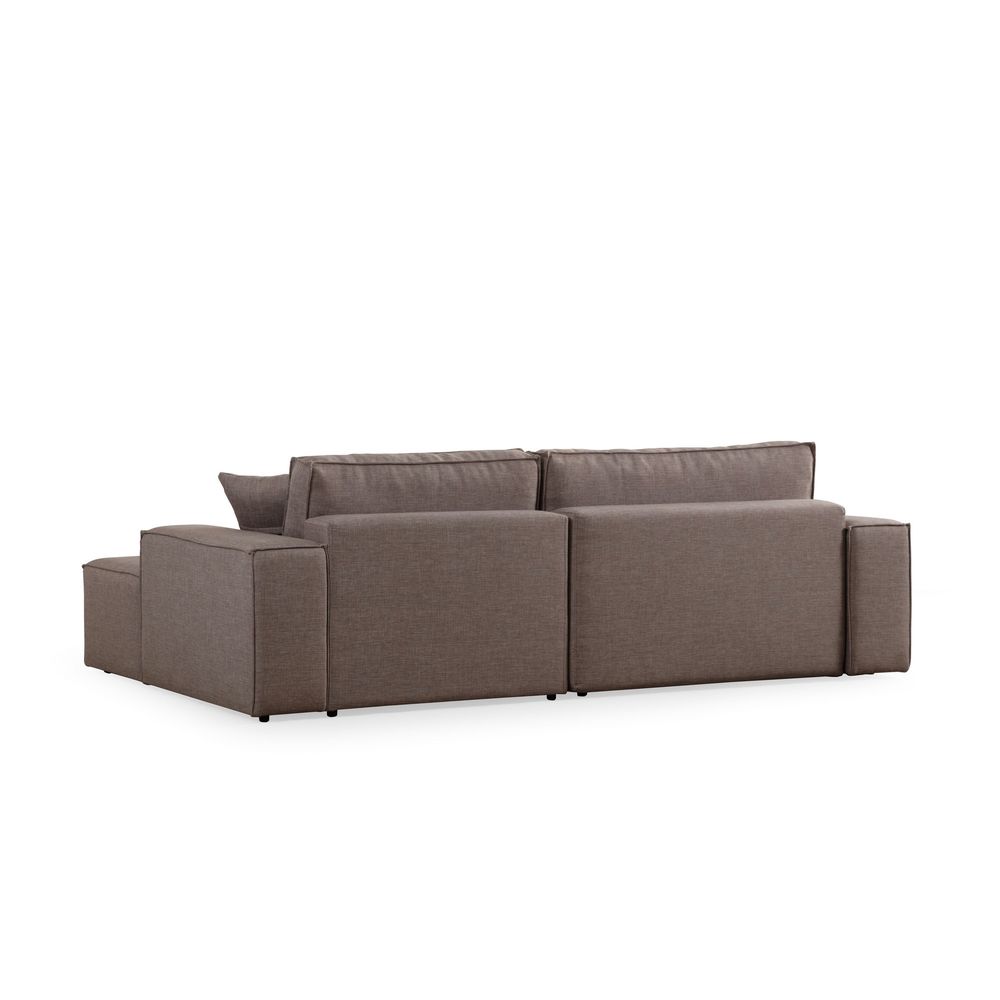 Pırlo Kutni Sofa na Razvlačenje - Smeđa slika 8