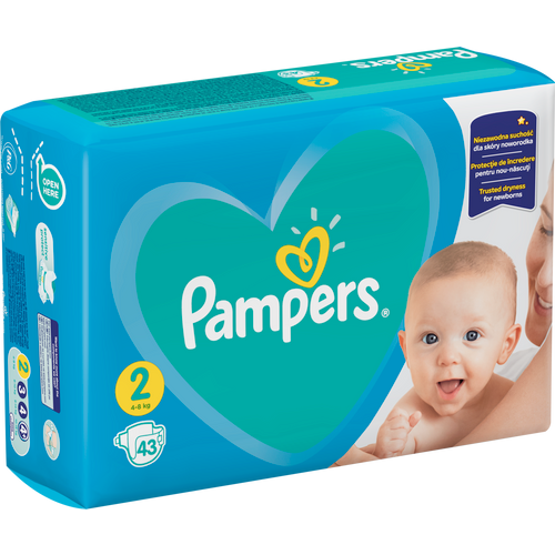 Pampers pelene newborn velična 2 (4-8 kg) 43 komada slika 2