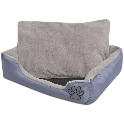 Krevet za pse s podstavljenim jastukom veličina XXL sivi slika 18