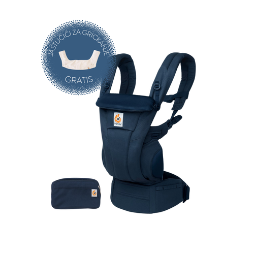 Ergobaby Omni Dream nosiljka Midnight Blue + gratis jastučić za grickanje i podbradak slika 1