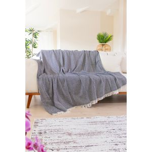 Pokrov za sofu Woven Cozy - boja: tamnocrvena