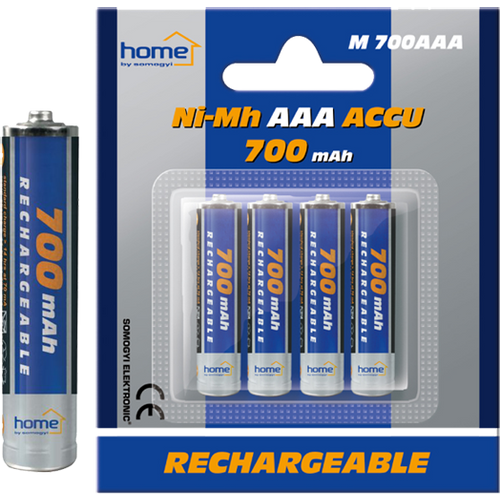home Baterija punjiva AAA, 700mAh, blister 4 kom - M 700AAA slika 1