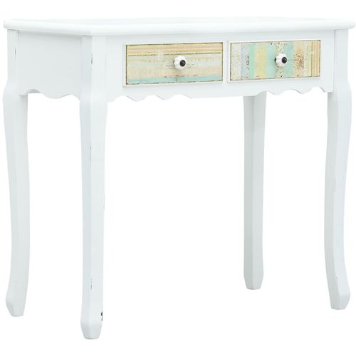 Konzolni stol bijeli 80 x 40 x 74 cm drveni slika 33