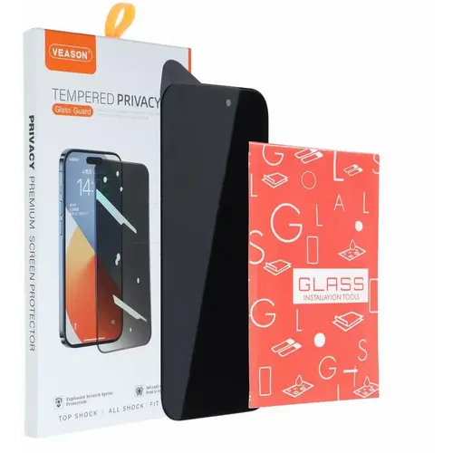 Kaljeno staklo 6D Pro Veason Privacy Glass – za iPhone XR / iPhone 11 crno slika 2