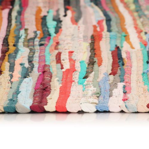 Ručno tkani tepih Chindi od pamuka 200x290 cm raznobojni slika 21