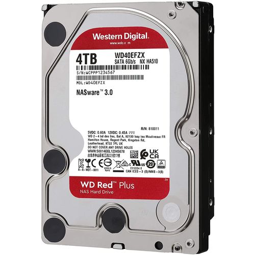 Western Digital hard disk Red Plus™ NAS 4TB WD40EFZX (CMR) slika 1