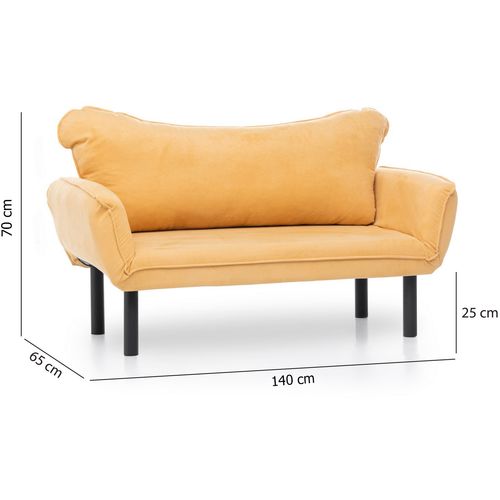 Chatto - Mustard Mustard 2-Seat Sofa-Bed slika 12