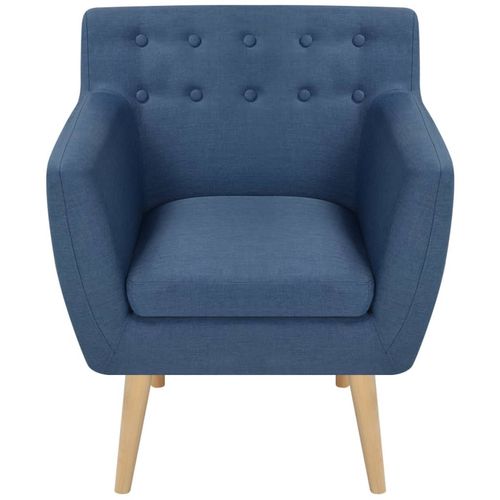 Fotelja od tkanine plava slika 17