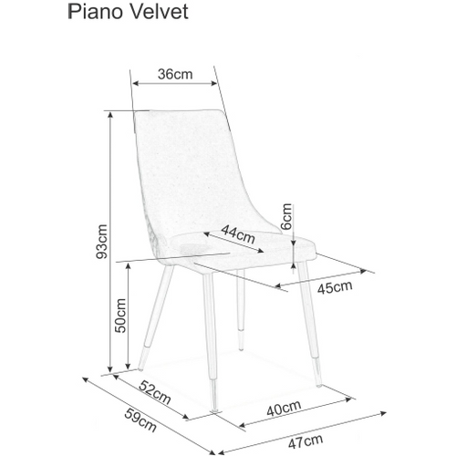 Stolica Piano B BARŠ.M.-zelena slika 2