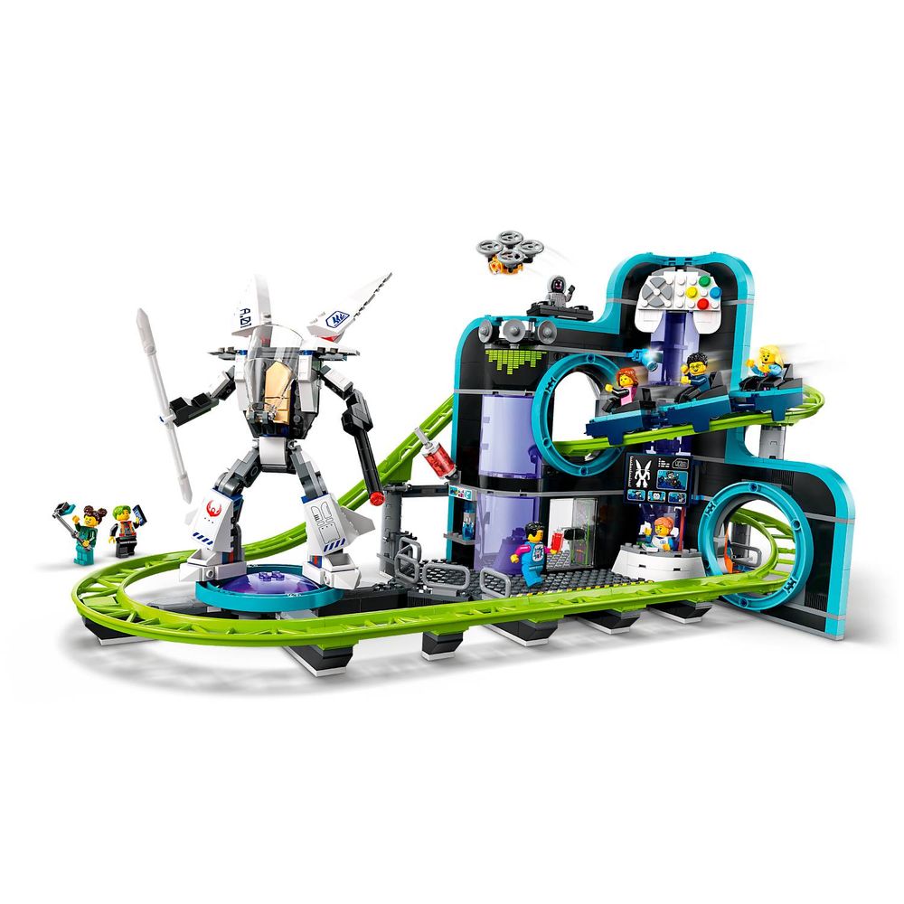 LEGO 60421 Rollercoaster park Robotski svijet slika 7