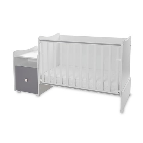 LORELLI TREND PLUS Modularni krevetić 4in1 s Mehanizmom Ljuljanja White/Stone Grey slika 4