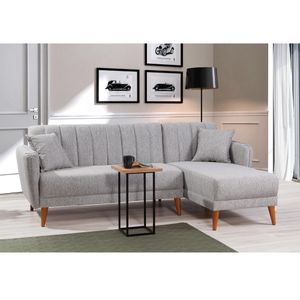 Atelier Del Sofa Aqua Kose Desni-Sivi Ugao Sofa-Krevet