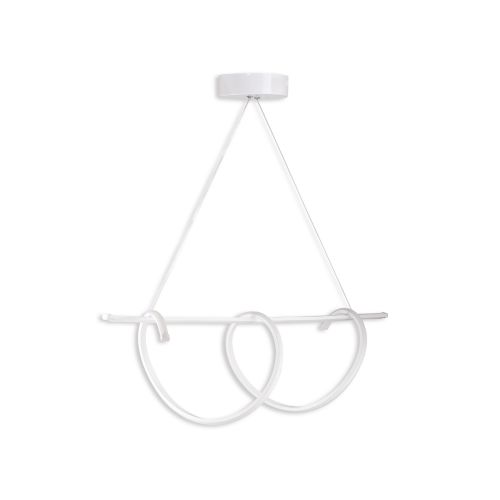 Tauri White-Yellow Light White Chandelier slika 4