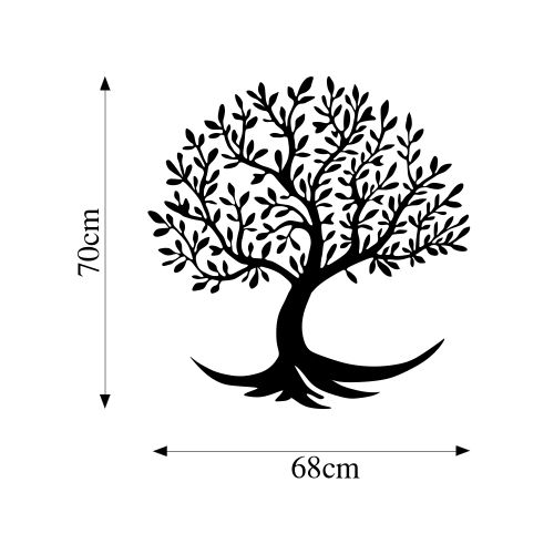 Wallity Metalna zidna dekoracija, Monumental Tree 4 slika 5