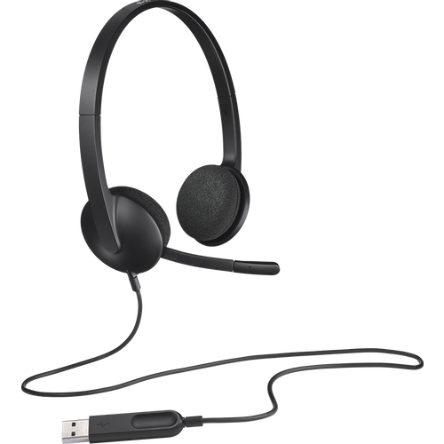 LOGITECH H340 Corded Headset - BLACK - USB slika 2
