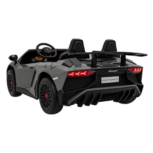 Licencirani auto na akumulator Lamborghini Aventador SV STRONG - dvosjed - sivi slika 6