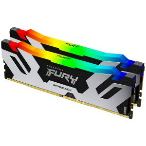 Kingston KF572C38RSAK2-32 DDR5 32GB (2x16GB) 7200MHz [FURY RENEGADE RGB], Non-ECC UDIMM, CL38 1.45V, 288-Pin 1Rx8, Memory Kit, w/RGB Heatsink