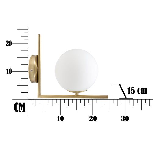 Mauro Ferretti Zidna svjetiljka glamy cm 15x25x22 slika 9