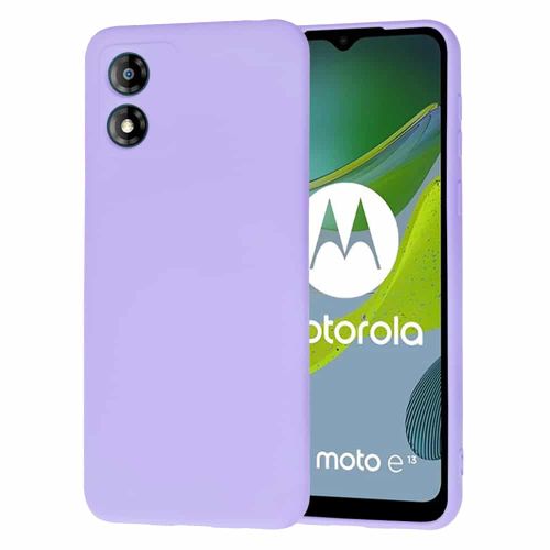 Techsuit SoftFlex silikonska maska za Motorola Moto E13 – Svijetlo ljubičasta slika 1