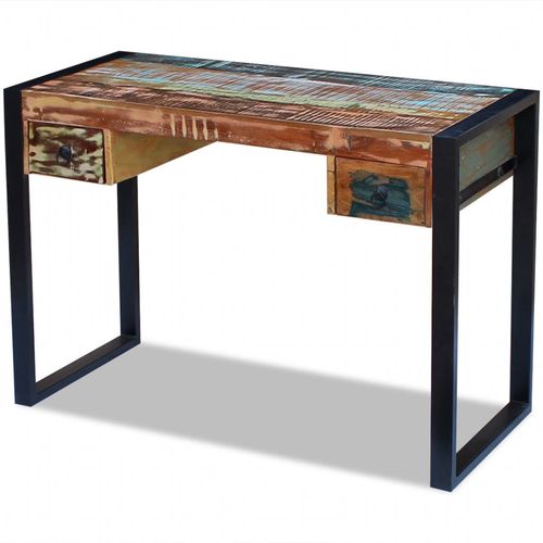 Radni stol od masivnog obnovljenog drva slika 28