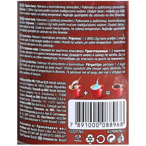 Nescafe Classis instant kava Mild Limenka 200g slika 3