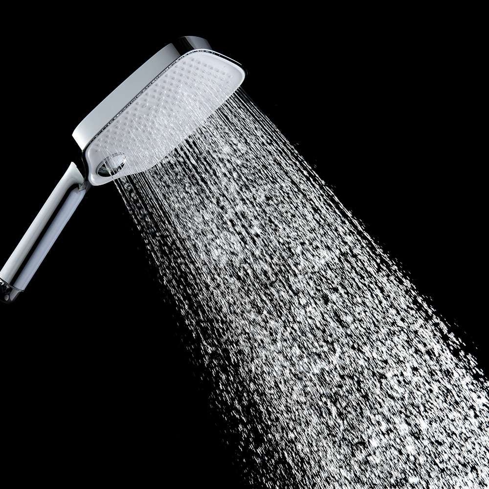 Inter Ceramic tuš ručica, 3 funkcije 10cm abs kromirana/bijela slika 3