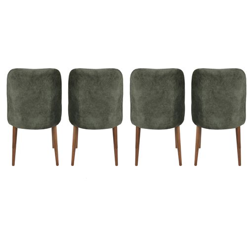 Dallas 558 V4  Walnut
Dark Green Chair Set (4 Pieces) slika 5