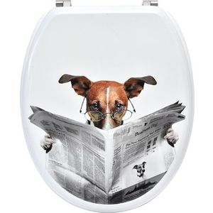 TENDANCE WC daska Karamel MDF, Bijela/Print