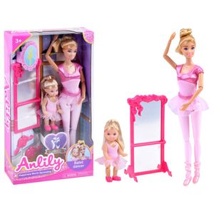 Anlily set: Lutka mama balerina + lutka djevojčica balerina