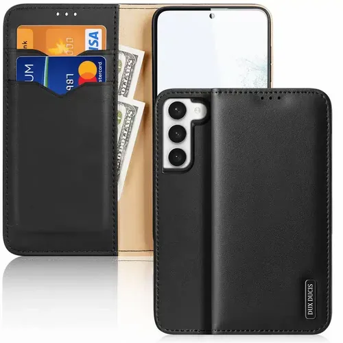 DUX DUCIS Hivo - kožna torbica novčanik za Samsung Galaxy S23 crna slika 1