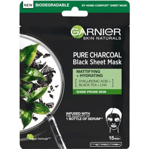 Garnier Skin Naturals Tissue Mask - Pure Charcoal 32g -EOL slika 2