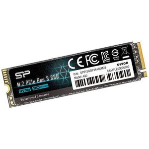 Silicon Power SSD A60 512GB M.2 2280 PCIe Gen3x4 2200 1600