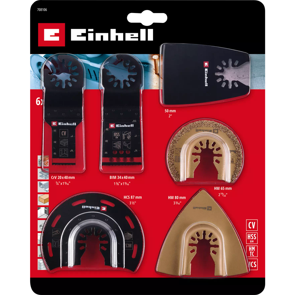 KWB Einhell univerzalni set za rezanje i čišćenje, 6 kom slika 3