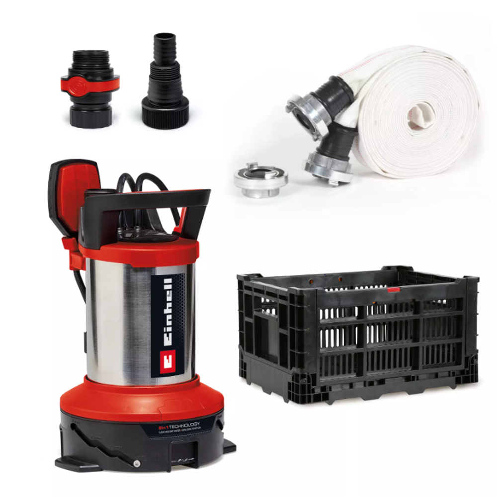 Einhell GE-DP 7535 N LL ECO, potopna pumpa za čistu i nečistu vodu u setu (za poplave)  slika 1