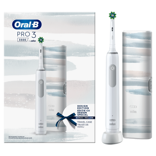 Oral-B Pro 3 White 3500+TC design edition, Električna četkica za zube slika 1