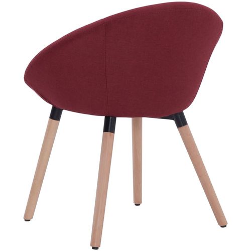Blagovaonske stolice od tkanine 4 kom crvena boja vina slika 33
