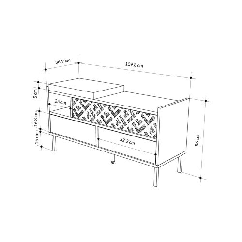 Heaton Shoe Bench - Hitit Hitit Shoe Cabinet slika 7