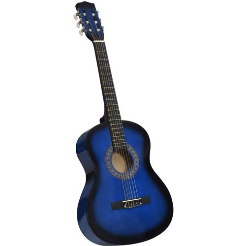 Klasična gitara za početnike s torbom plava 3/4 36 " slika 2