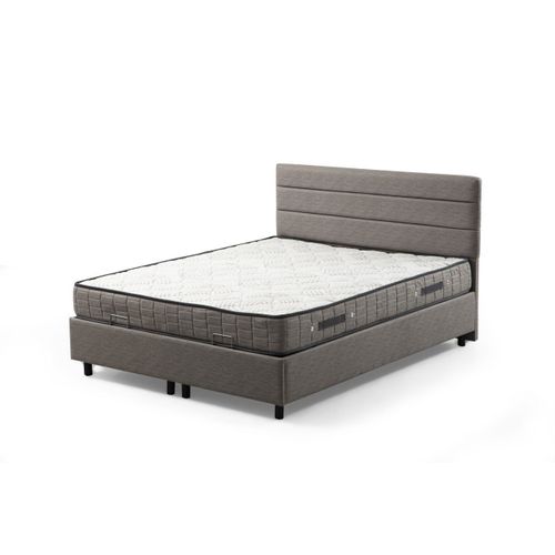 Motya Set 120 x 200 - Light Grey Light Grey Single Mattress, Base & Headboard slika 3