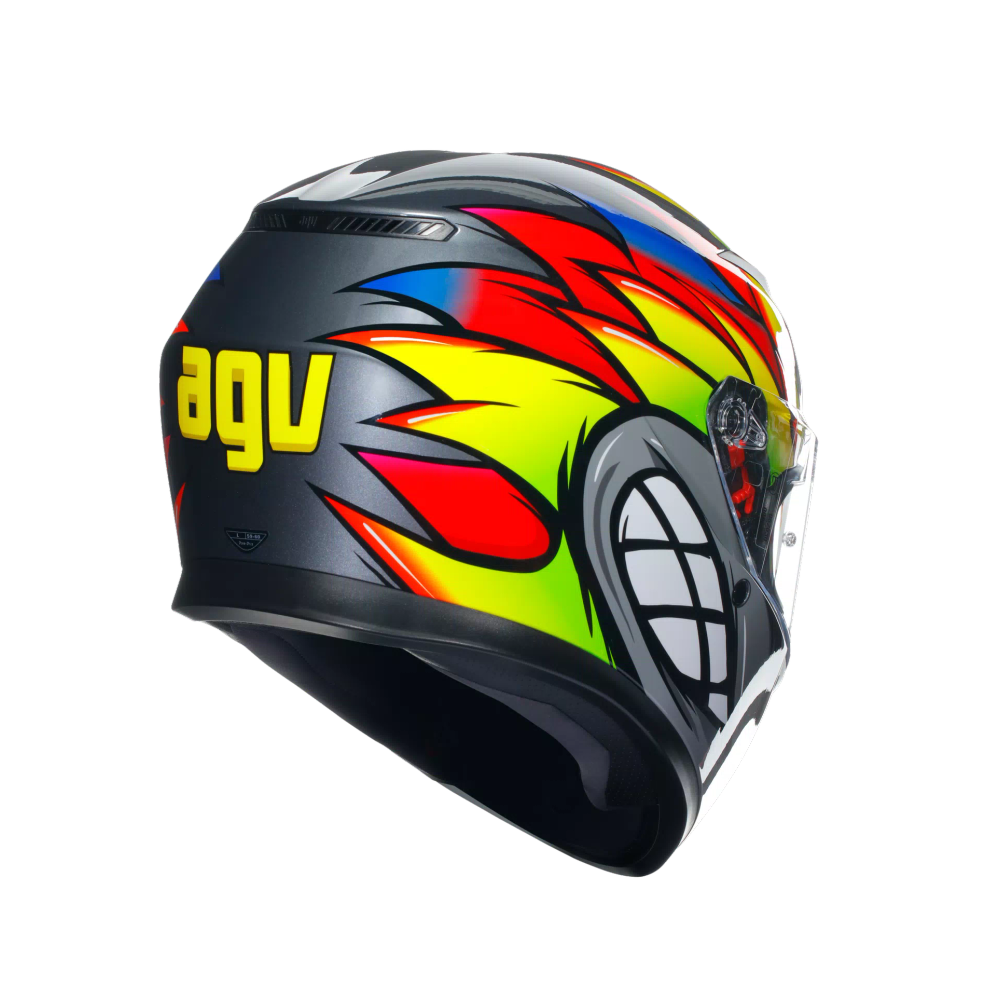 AGV K3 Birdy 2.0 Grey/Yellow/Red slika 6