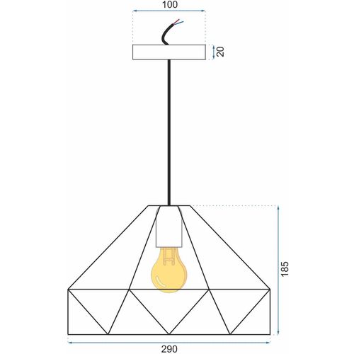 TOOLIGHT Viseća stropna svjetiljka APP236-1CP slika 11