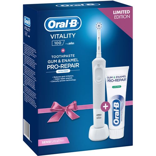 Oral-B električna četkica D100 Sens white+OralB PRO slika 2