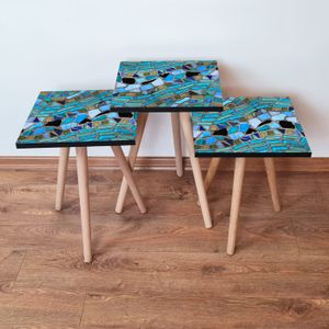Nesting Table 3Shp256 - Višenamjenski Set Stolova (3 Komada)