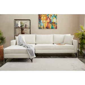 Atelier Del Sofa Berlin Left - Cream, Black CreamBlack Corner Sofa