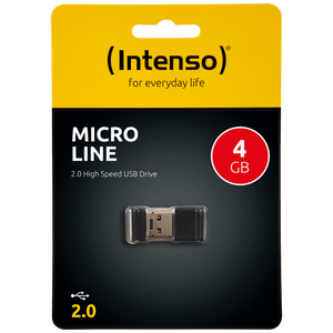 (Intenso) USB Flash drive 4GB Hi-Speed USB 2.0, Micro Line - ML4