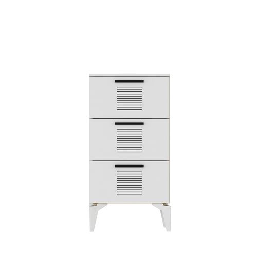 Asimo H - White White Multi Purpose Cabinet slika 6