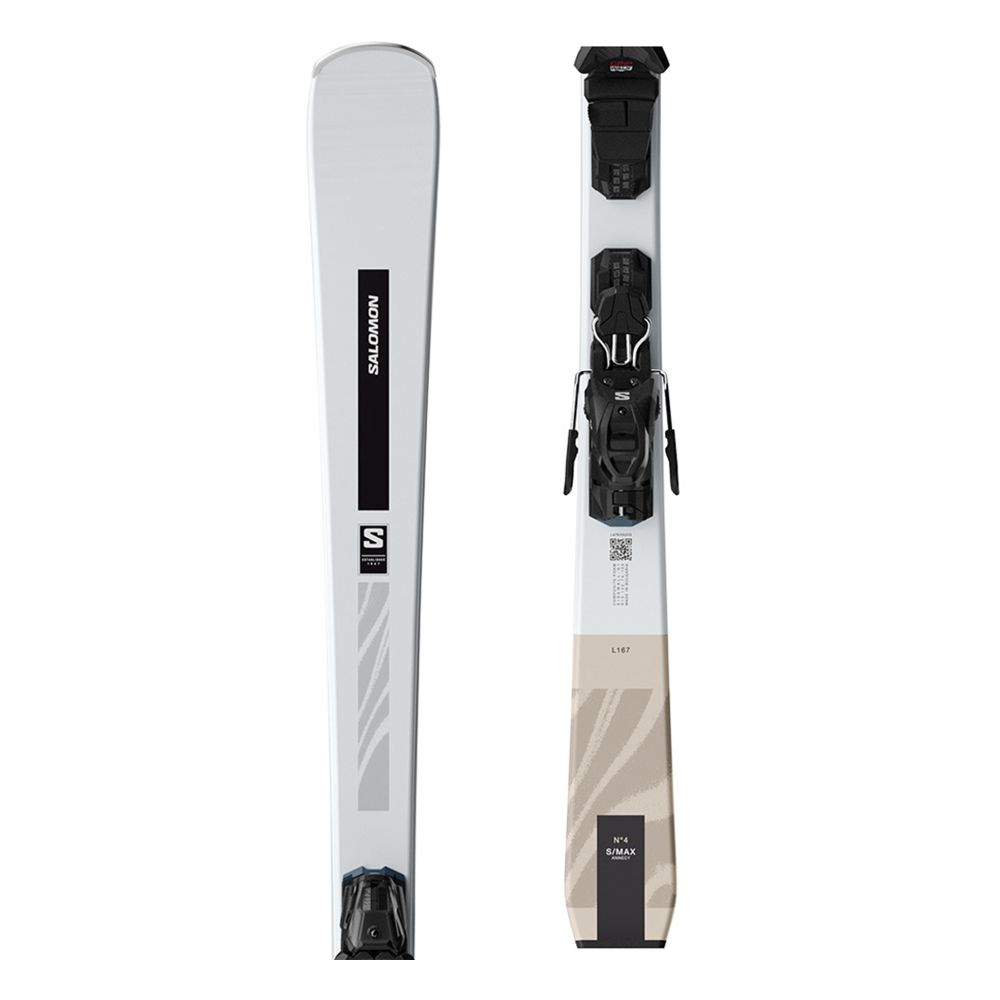 Salomon Skije sa vezovima E S/MAX No4 White/Light Bronze Metallic + M10 GW L8 White slika 2