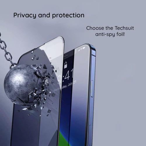 Techsuit – 111D kaljeno Privacy Full Glue staklo za Xiaomi Redmi 13C 4G / 13C 5G / Poco C65 / Poco M6 slika 3