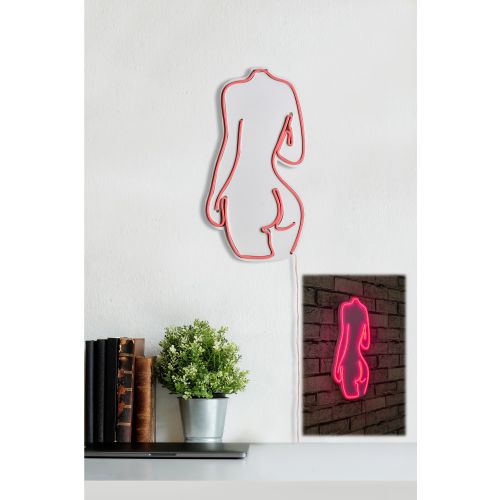 Wallity Ukrasna plastična LED rasvjeta, Sexy Woman - Pink slika 11